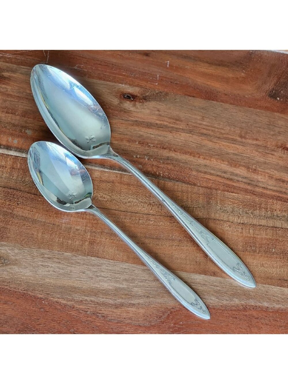Oneida Debutante Grandeur Princess Serving Spoon & Sugar Spoon Wm Rogers